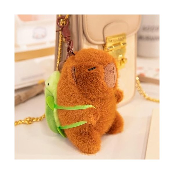 Kawaii Capybara Peluche poupées Oreiller pendentifs Tortue coquilles Fraise Pommes Mignon Capybara décoration Maison Cadeaux 
