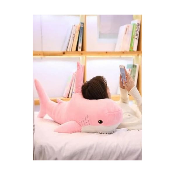 Requin Géant Peluche Jouet Animal Oreiller Anniversaire Cadeau Coussin Poupée Enfants Cadeau 100cm 2