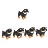 Toyvian 4 Pièces Poupée Chien Rottweiler Chien en Peluche Jouet en Peluche pour Chien Animaux en Peluche pour Chien Peluches 