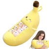 Eayoly Fruits en Peluche - Grand Jouet en Peluche Dessin animé Charmant dans 8 Petits Jouets,Décoration la Maison Coussin Con