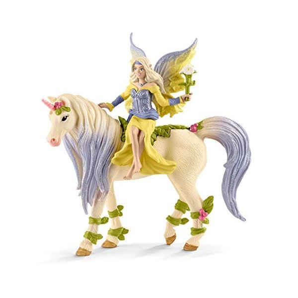 Schleich Fée Sera avec la Licorne aux Fleurs