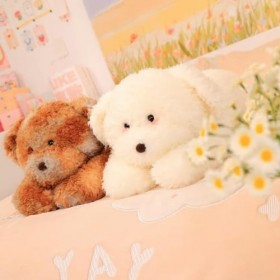 EacTEL Peluche Chiot poupée Jouet en Peluche Bande dessinée Animal Peluche Chiot Cadeau Anniversaire Cadeau de Noël 75cm 1