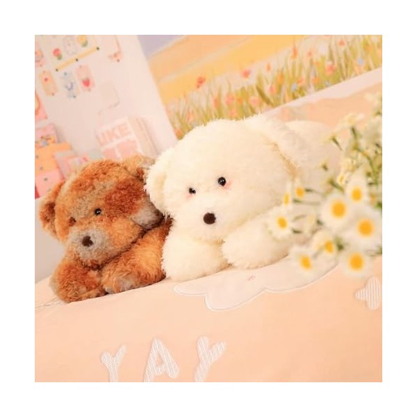 EacTEL Peluche Chiot poupée Jouet en Peluche Bande dessinée Animal Peluche Chiot Cadeau Anniversaire Cadeau de Noël 75cm 1