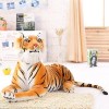 SHAARI White Tiger Jaguar Doll 120 cm Tiger Leopard Peluche Toys Soft Wild Animals Children Kids Birthday Gifts-110cm, Tigre 