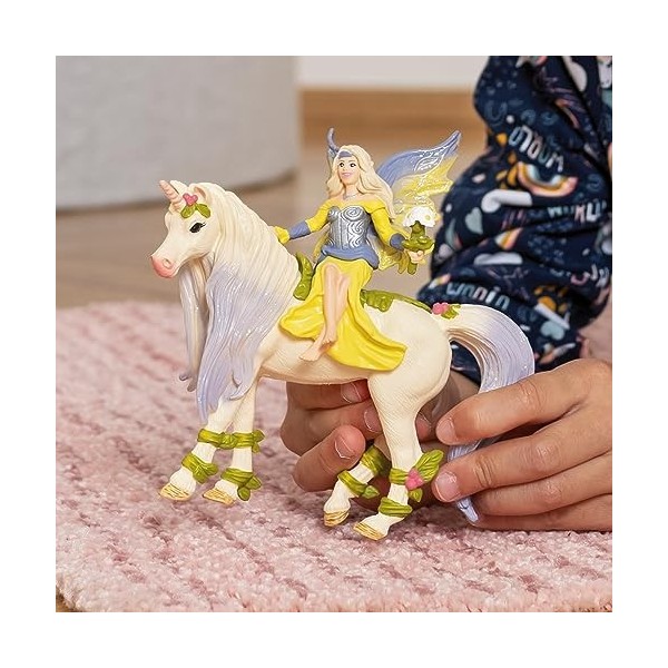 Schleich Fée Sera avec la Licorne aux Fleurs