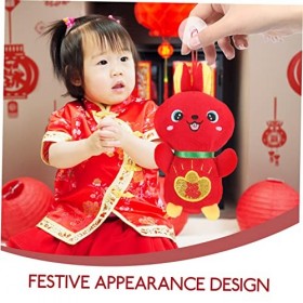 ibasenice 10 Pièces Poupée Lapin Mini-Jouets Décor Chinois Mini-Figurine Décor De Table Mini Lapins Mini Figurines Fourniture