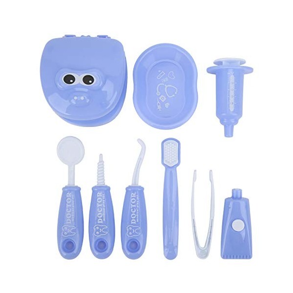 Kit de Médecin pour Enfants Jouet de Dentiste, 9 Pièces Outils de Dentiste Enfants Semblant Jouer Dentiste Vérifier Le Jouet 