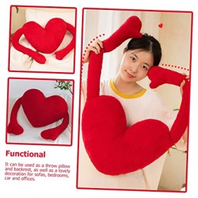 ibasenice Jouet en Peluche Oreiller en Peluche Peluche Peluche Enfant Jouet Coeur en Peluche Jouet pour Enfant Mignon Coussin