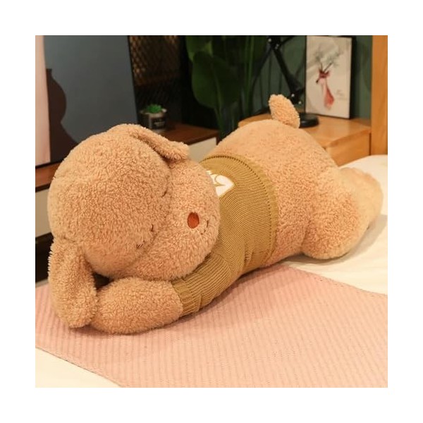 Chien Géant Peluche Jouet en Peluche Animal Tapis De Couchage Oreiller Poupée Enfants Anniversaire Cadeau De Noël 80cm 3