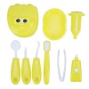 Kit de Médecin pour Enfants Jouet de Dentiste, 9 Pièces Outils de Dentiste Enfants Semblant Jouer Dentiste Vérifier Le Jouet 