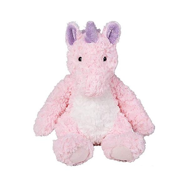 The Dreidel Company Fluffy Scruffy Buddies, animal de zoo en peluche doux et confortable avec yeux en plastique rigide pour e