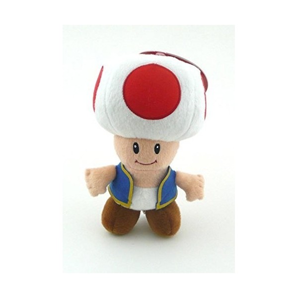 Nintendo Officielle Super Mario Peluche Toad, 15,2 cm