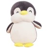 Plushies Jouet en peluche pingouin en peluche, pour garçon, fille, petite amie, cadeau de Saint-Valentin gris, 25 cm 