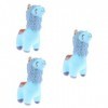 ibasenice 3 Pièces Peluche Cadeaux De Noël Poupées pour Filles Pompons De Porcistas Décoration De Noël Décorer Alpaga Coton