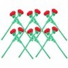 Totority 24 Pièces Rose en Peluche Fleur Rose pour Lobtention du Diplôme Peluche Chucky Fausse Rose Jouets De Fleurs Bouquet