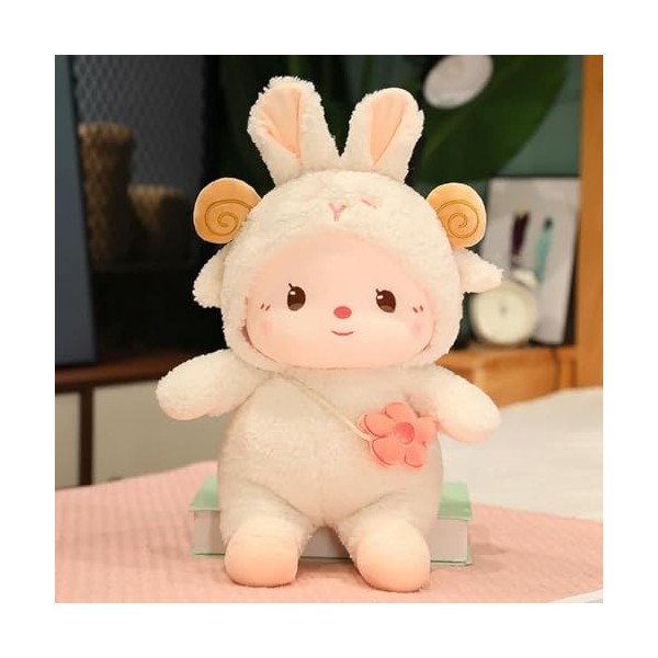 EacTEL Kawaii Lapin Peluche Jouets Mignon éléphant Cochon Mouton poupée Mignon Lapin Bon Cadeau Anniversaire Cadeau de noël p