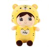 Année du Tigre Mascotte Tigre Fille Poupée Peluche Poupée Dormir Oreiller Poupée-Jaune,95cm