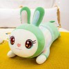 Rainbow Couple Allongé Lapin Oreiller en Peluche Beauté Lapin Oreiller Poupée Enfants Poupée Cadeau-Rose,120cm