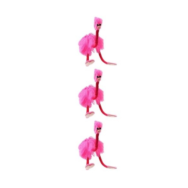 ibasenice 5 Pièces Marionnette Dautruche Animaux en Peluche Marionnette Jouets Marionnette Autruche Marionnettes doiseaux J