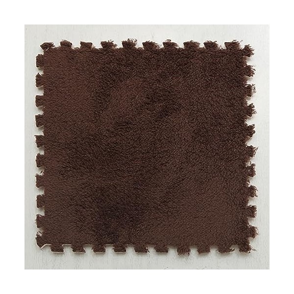 15pcs 12"x12"Tapis De Tuiles De Jeu en Mousse,Tapis De Sol Puzzle en Peluche,Dalles De Tapis Sensorielles Antidérapantes à Em