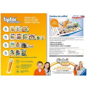 Ravensburger - tiptoi®- Coffret complet lecteur interactif + Livre Japprends langlais - Jeu éducatif électronique, sans écr