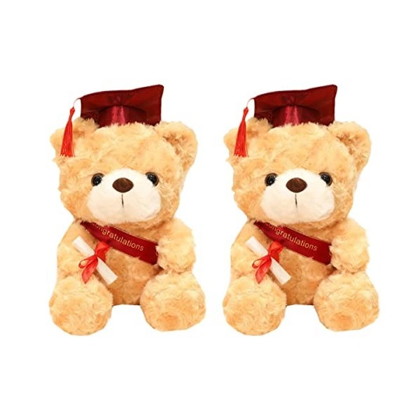 jojofuny 4 Pièces Poupée Dr Ours Animal en Peluche en Peluche Animal en Peluche De Remise des Diplômes Lobtention du Diplôme