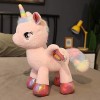 DHESSO 40-100cm Mignon Arc-en-Ciel Pegasus Licorne Peluche Jouet Poney Poney Poupée Oreiller Enfants Peluche Bébé Peluche Pou