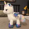 DHESSO 40-100cm Mignon Arc-en-Ciel Pegasus Licorne Peluche Jouet Poney Poney Poupée Oreiller Enfants Peluche Bébé Peluche Pou