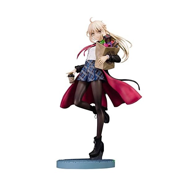 Fate Stay Night Figurines daction Altria Pendragon CuteVersion Anime Modèle de rôle fait à la main en PVC Statue FGO 23 cm A