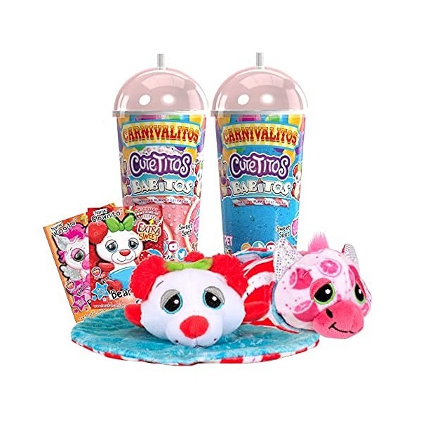 Cutetitos Carnivalitos Babitos 39154, Surprise Stuffed Animals, Cute Plush Surprise Toys for Girls and Boys, Collectable Plus