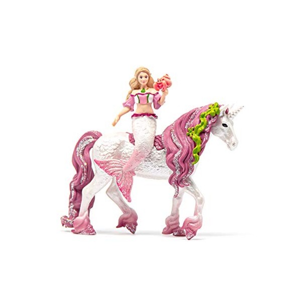 Schleich Sirène Feya sur Licorne de mer