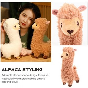 ibasenice 4 Pièces Peluche Alpaga Petits Animaux en Peluche Gros Animaux en Peluche Peluches pour Ados Jouet Animal en Peluch