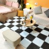 12 Pièces Tapis De Tapis De Sol en Mousse Puzzle en Peluche, Dalles De Tapis De Sol Puzzle, Tapis en Peluche pour Salon, Tapi