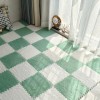 12 Pièces Tapis De Tapis De Sol en Mousse Puzzle en Peluche, Dalles De Tapis De Sol Puzzle, Tapis en Peluche pour Salon, Tapi
