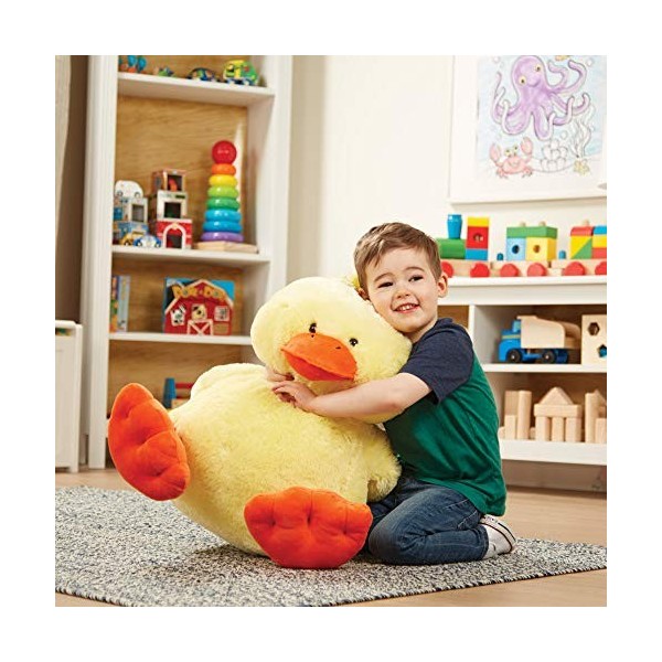 Melissa & Doug - Peluche de canard géante jaune 51cm de haut 