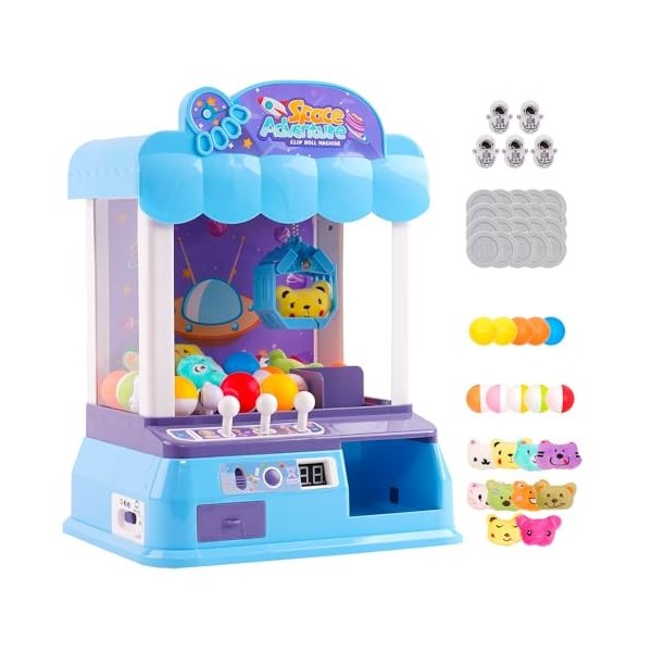 Arkyomi Mini Griffe Machine Bonbons poupée Gachapon Pince pièce Poussoir Griffe Machine câlins électrique Griffe Machine avec