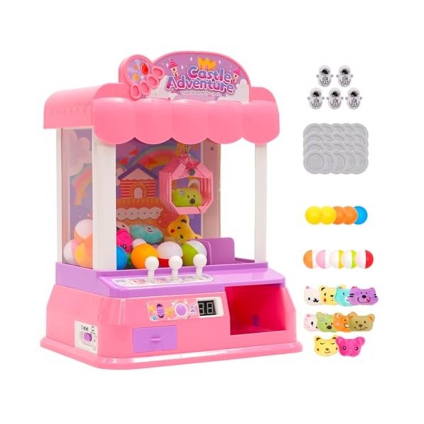 Arkyomi Mini Griffe Machine Bonbons poupée Gachapon Pince pièce Poussoir Griffe Machine câlins électrique Griffe Machine avec