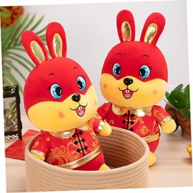 ibasenice 2 Pièces Jouet De Lapin Moelleux Poupée Jouet Jouet De Lapin en Peluche Jouets De Lapin en Peluche 2023 Année De La