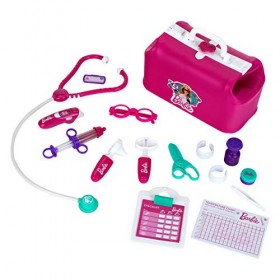 Theo Klein 4601 Barbie Trousse de Médecin avec Accessoires Thermomètre à Fonction Sonore et Lumineuse Jouet pour Enfants à Pa