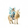 SCHLEICH 42508 Eyela Riding on Golden Unicorn Bayala, 16 x 19 x 25.5 cm