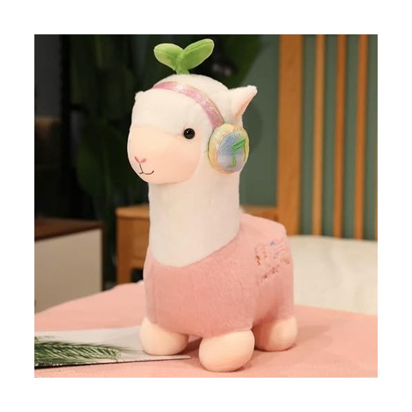 SaruEL Mignon Casque Laine Polaire Jouet en Peluche Doux Animal Oreiller Enfants Cadeau De Noël Mignon Laine Poupée Anniversa