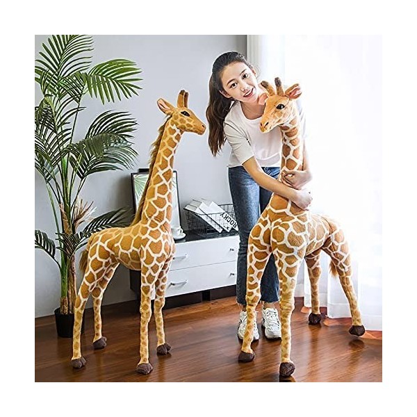 KRASS Girafe en Peluche Animal Sauvage en Peluche Girafe Debout Géant Peluche pour Enfants, Jeu Et Câlin, Lavable, Animal en 