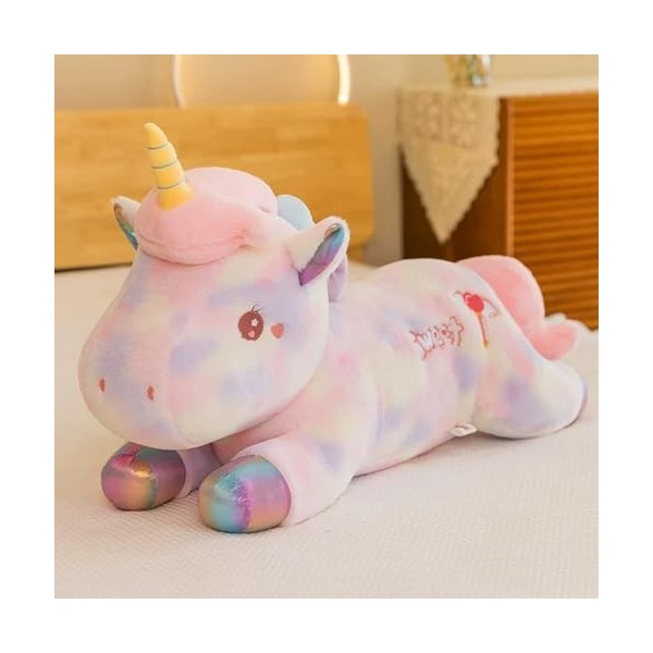 LfrAnk Kawaii géant coloré Peluche Jouets Mignon Animal Coussin Coussin Cadeau de noël Cadeau d’Anniversaire 100cm 1