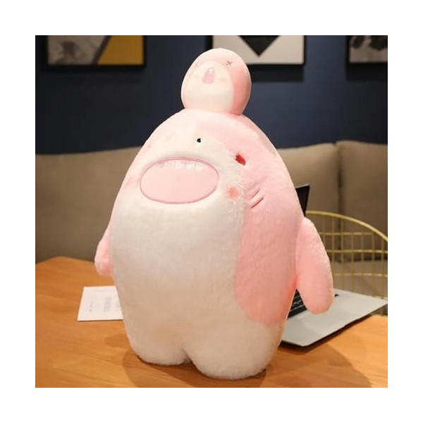 LfrAnk Mignon Dessin animé Requin en Peluche Oreiller Doux et drôle Requin Oreiller Cadeau pour Petite Amie Anniversaire Cade