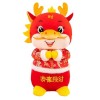 URWEIGH Poupée Chinoise en Peluche De Dragon, Poupée du Zodiaque en Peluche De Dragon 2024, Mascotte De Lannée 2024 du Drago