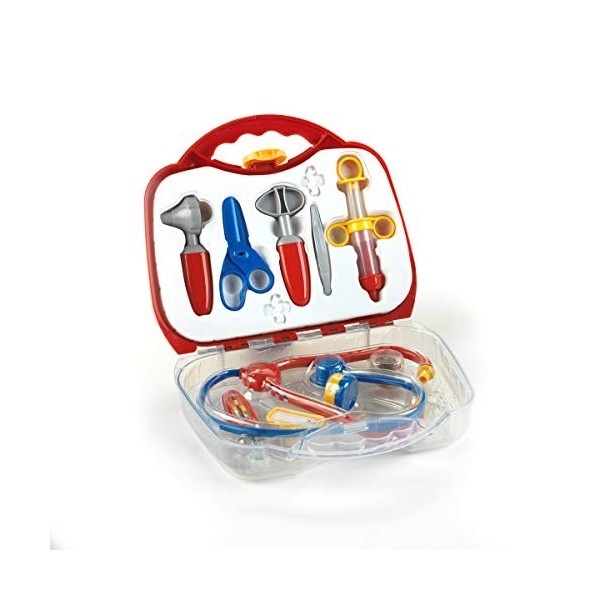 Theo Klein 4624 Mallette docteur I Robuste mallette docteur avec accessoires pour médecins I Jouet pour enfants à partir de 3