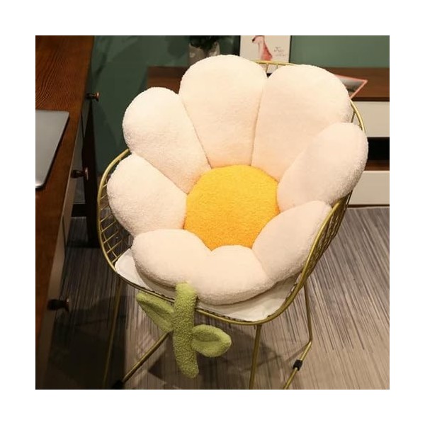 LfrAnk Coussin en Peluche Florale Remplissage Plante Fleur Couette Coussin Mignon poupée Chaise de Sol Dos Oreiller Belle déc