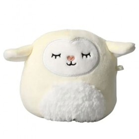 Squishmallow Peluche officielle Kellytoy de collection Farm Squad Animaux doux Sophie Lamb Sleepy , 11,4 cm 