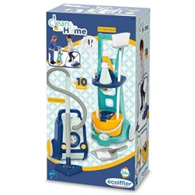 Jouets Ecoiffier - 2770 - Chariot Ménage avec Aspirateur - Dès 18 Mois - Origine France Garantie