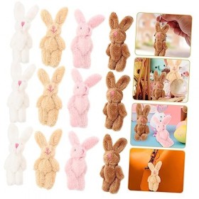 Totority 40 Pièces Poupée De Lapin Commune Poupée De Lapin Commune Porte-Clés Lapin en Peluche Suspendu Lapin en Peluche Lapi